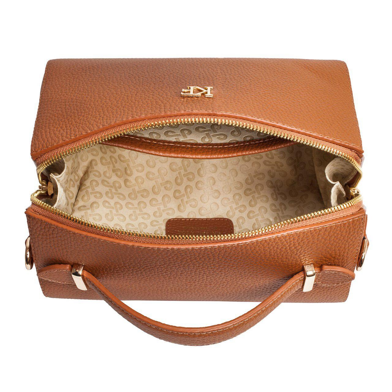 Leather Cross body Bag, Ginger Leather Shoulder Bag, Women's Leather Crossbody Bag, Leather bag KF-3057 - Image 5