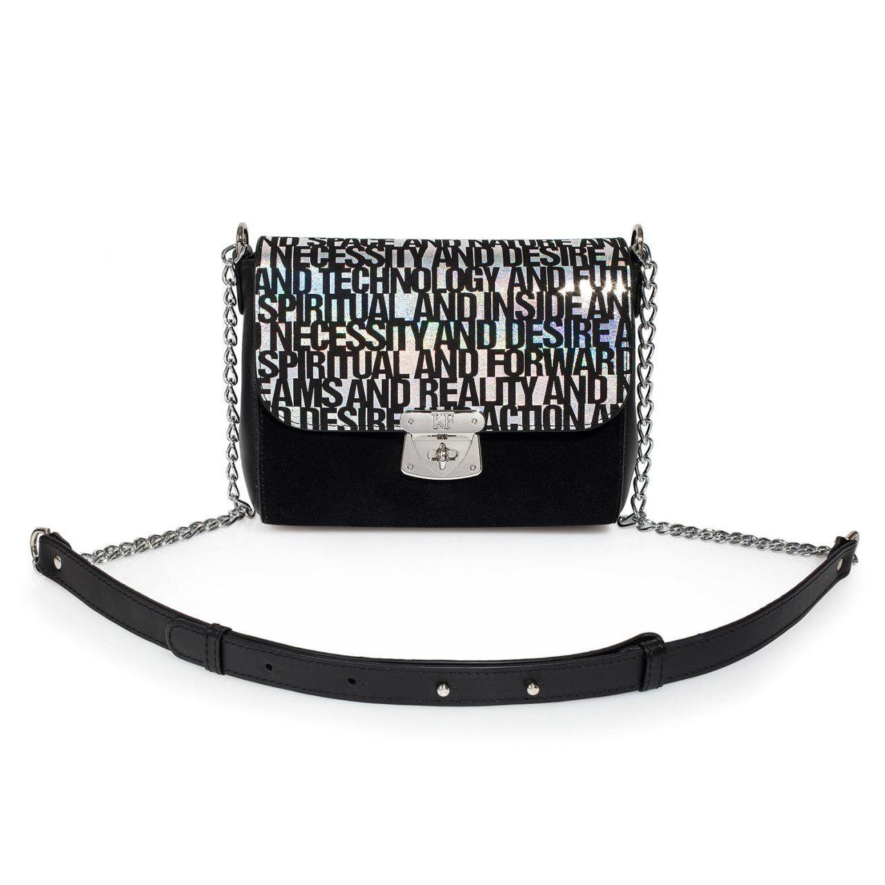 Leather Cross body Bag, Black Leather Shoulder Bag, Women's Leather Crossbody Bag, Leather bag KF-3119
