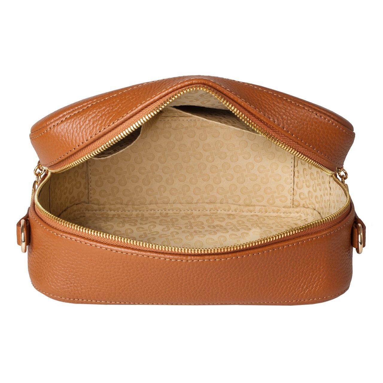 Leather Cross body Bag, Ginger Leather Shoulder Bag, Women's Leather Crossbody Bag, Leather bag KF-3322 - Image 5