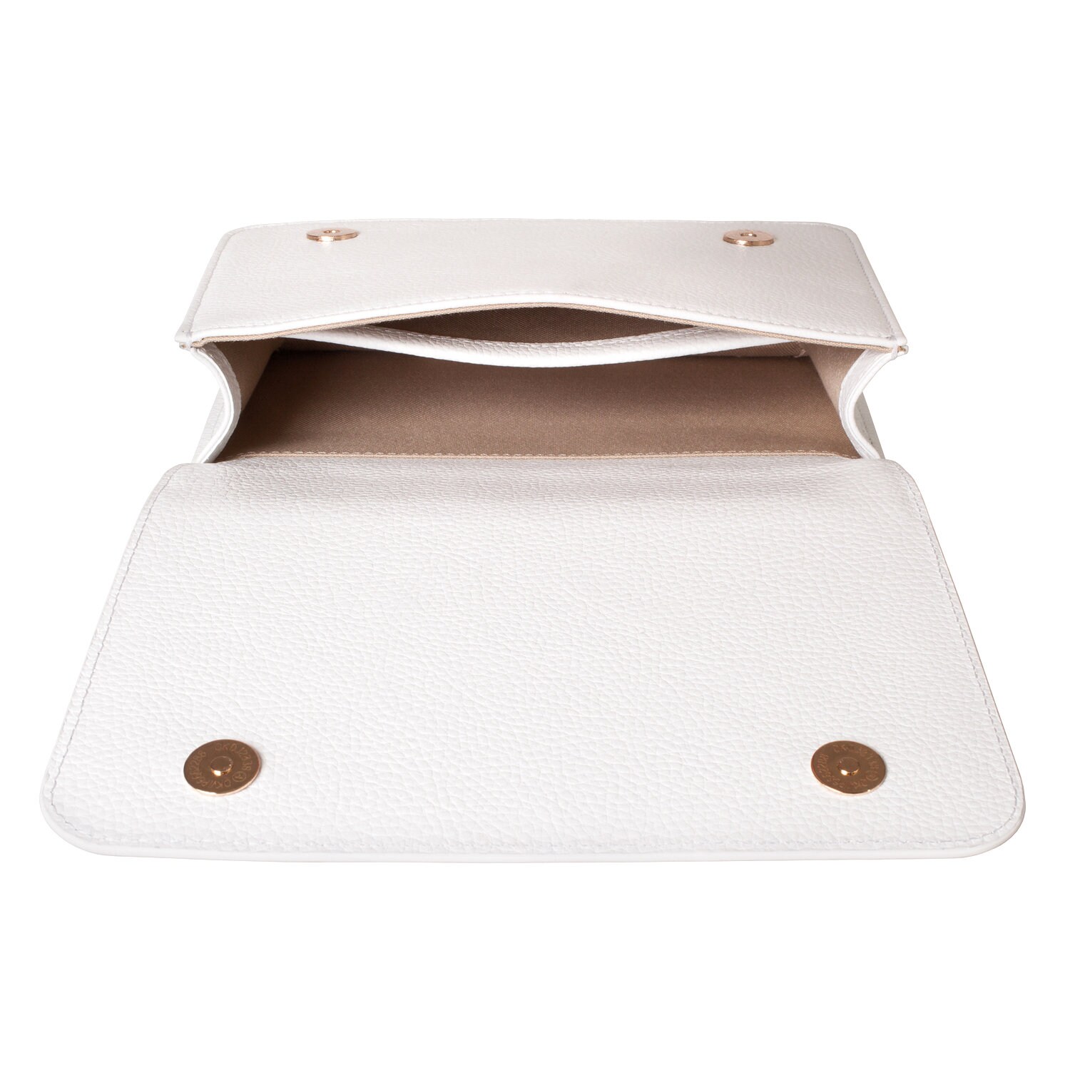 Leather Bag on a chain, White Leather Bag, Women's Leather Bag KF-3538 - Image 6