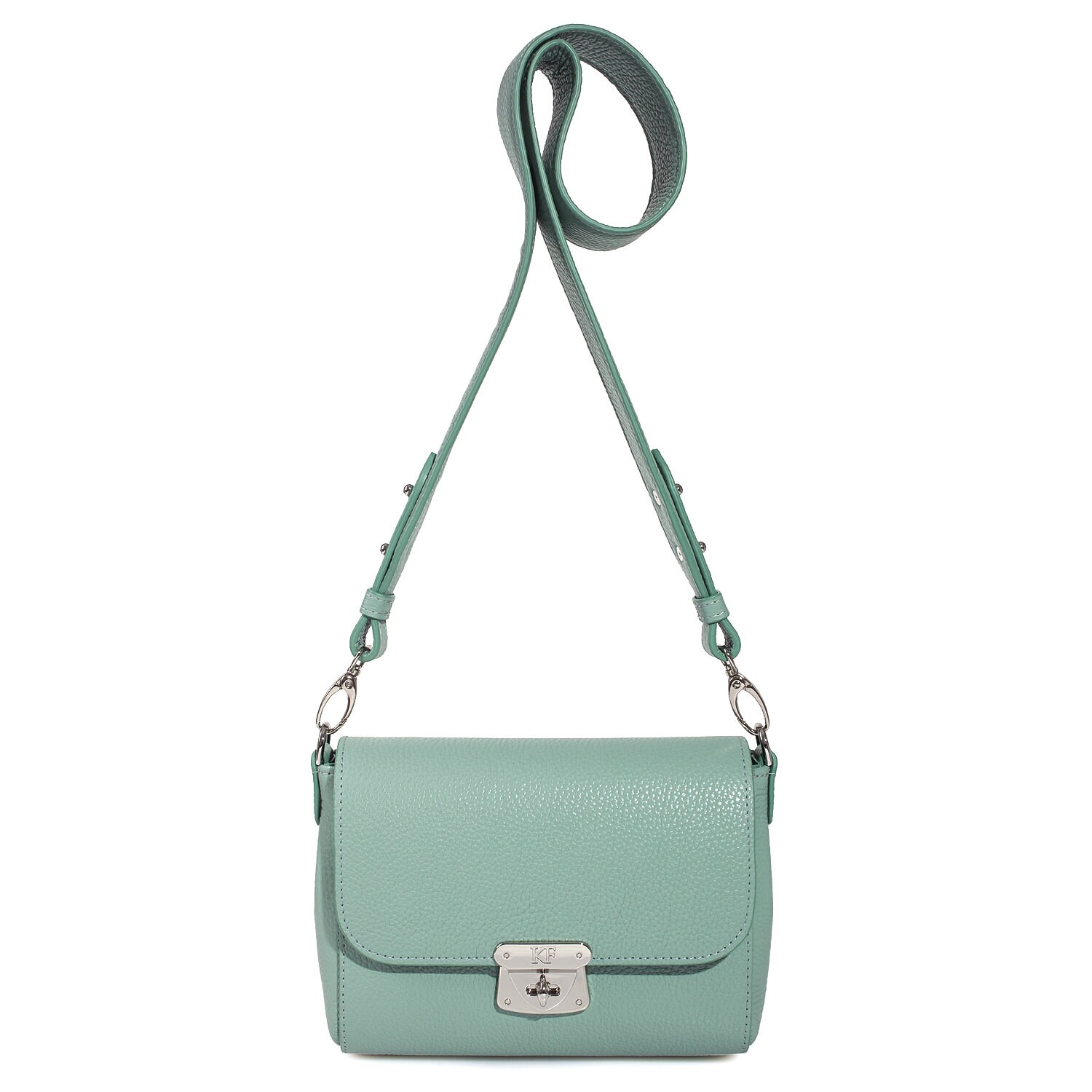 Leather Cross body Bag, Mint Leather Shoulder Bag, Women's Leather Crossbody Bag, Leather bag KF-3680 - Image 3