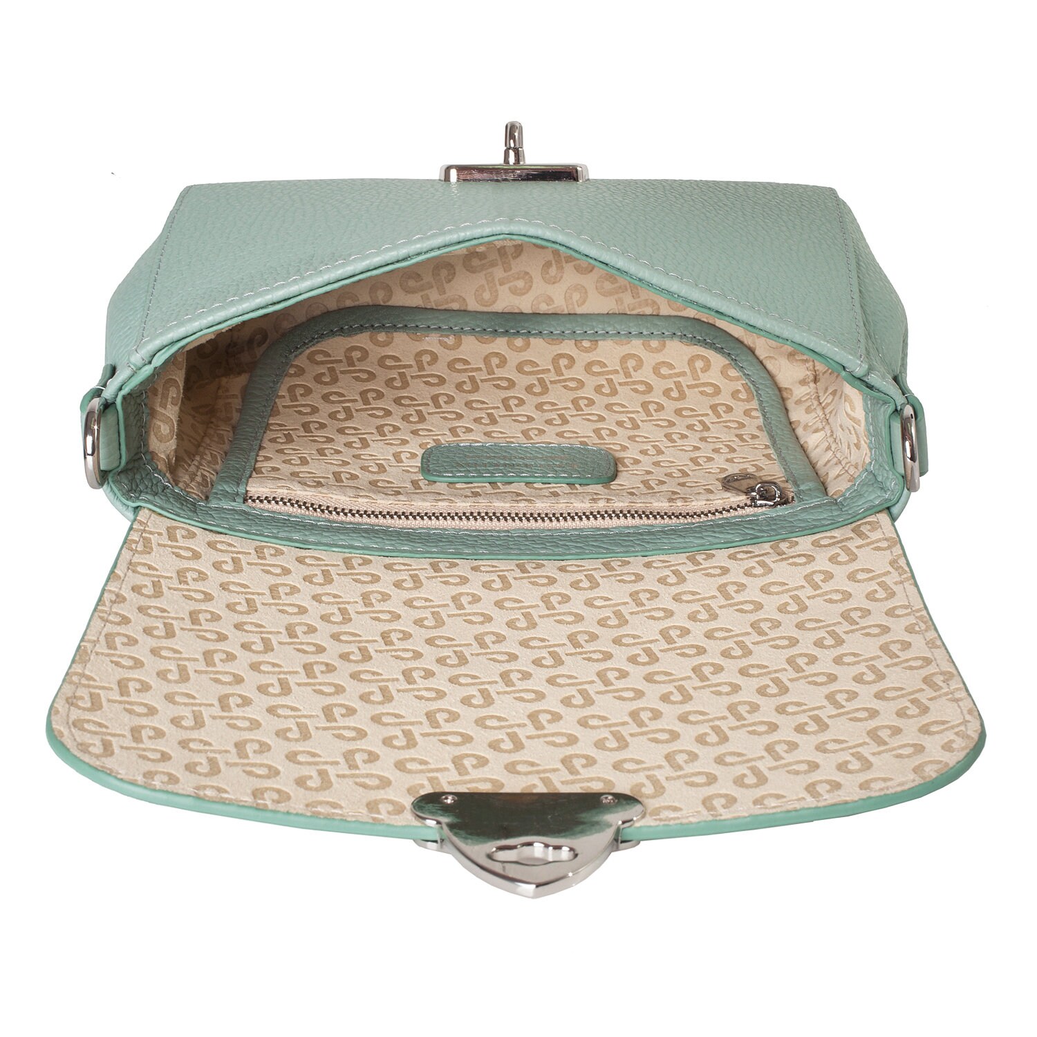 Leather Cross body Bag, Mint Leather Shoulder Bag, Women's Leather Crossbody Bag, Leather bag KF-3680 - Image 5