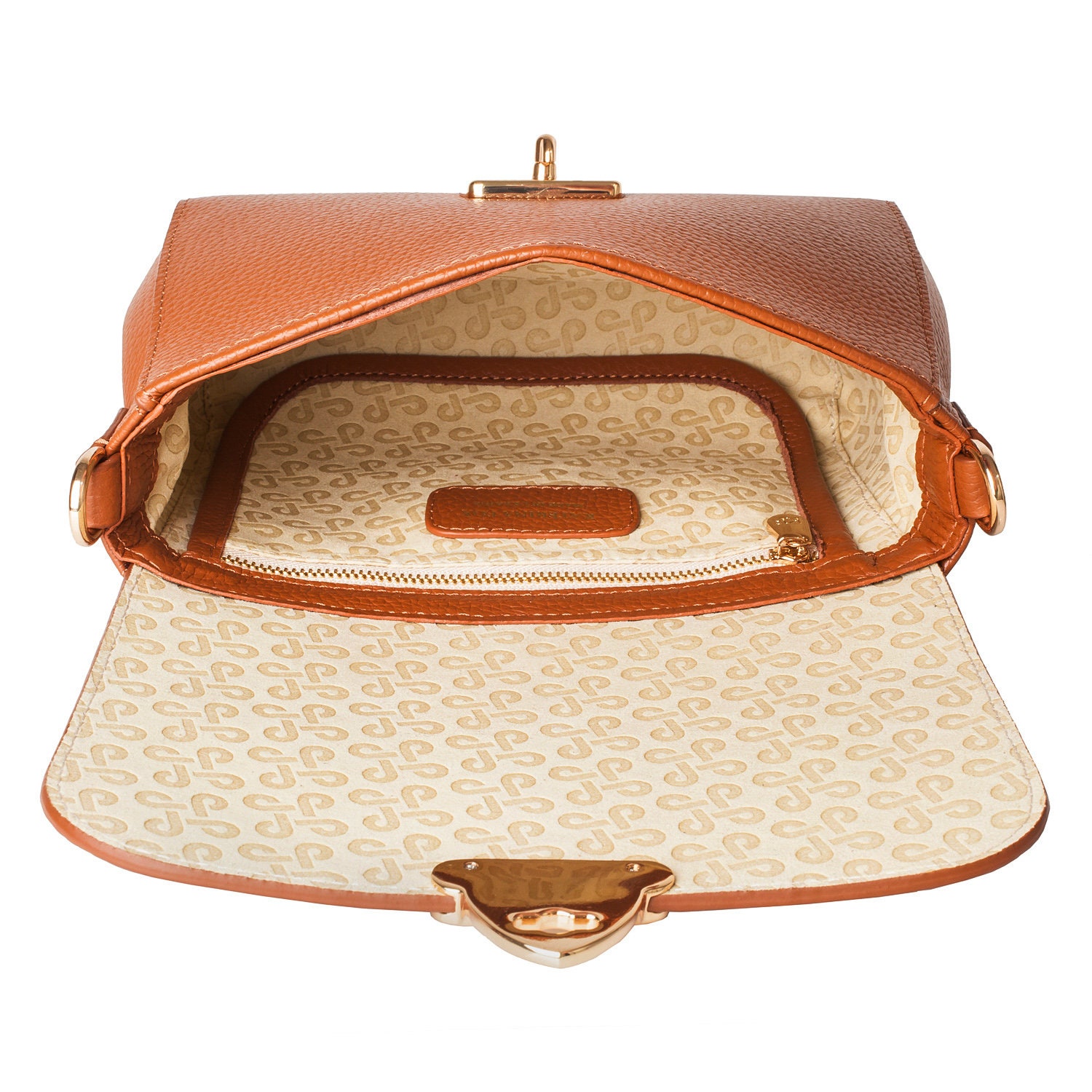 Leather Cross body Bag, Ginger Leather Shoulder Bag, Women's Leather Crossbody Bag, Leather bag KF-3811 - Image 5