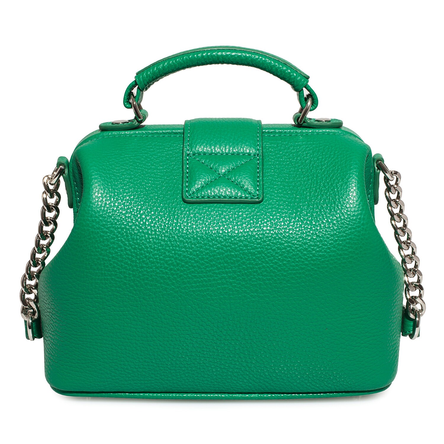 Leather doctor bag for women, Green Leather Shoulder Bag, Women's Leather doctor bag, Leather bag KF-4302 - Image 5