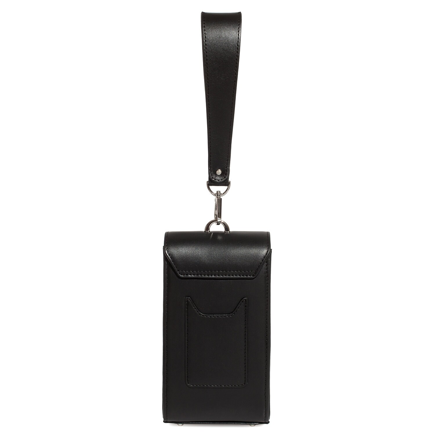 Leather Party Bag, Black Party Purse, Black Leather Evening Bag, Women's Leather Crossbody Bag, Leather bag KF-4815 - Image 3