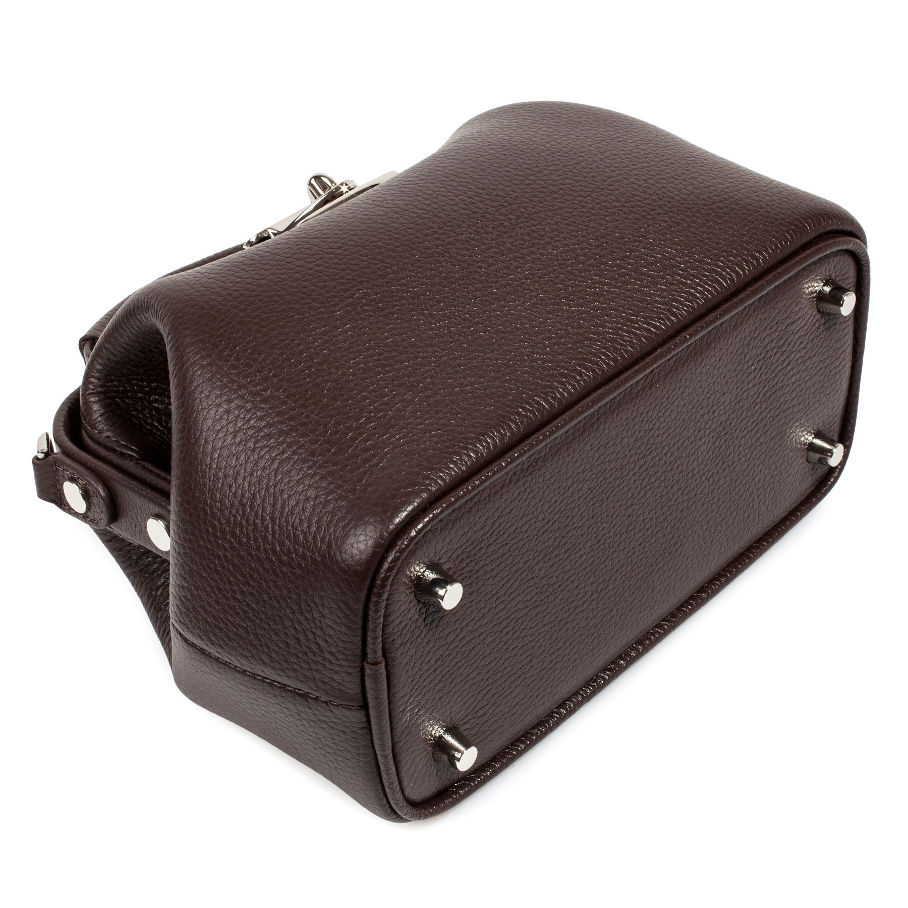 Leather doctor bag for women, Brown Leather Shoulder Bag, Women's Leather doctor bag, Leather bag KF-5399 - Image 5