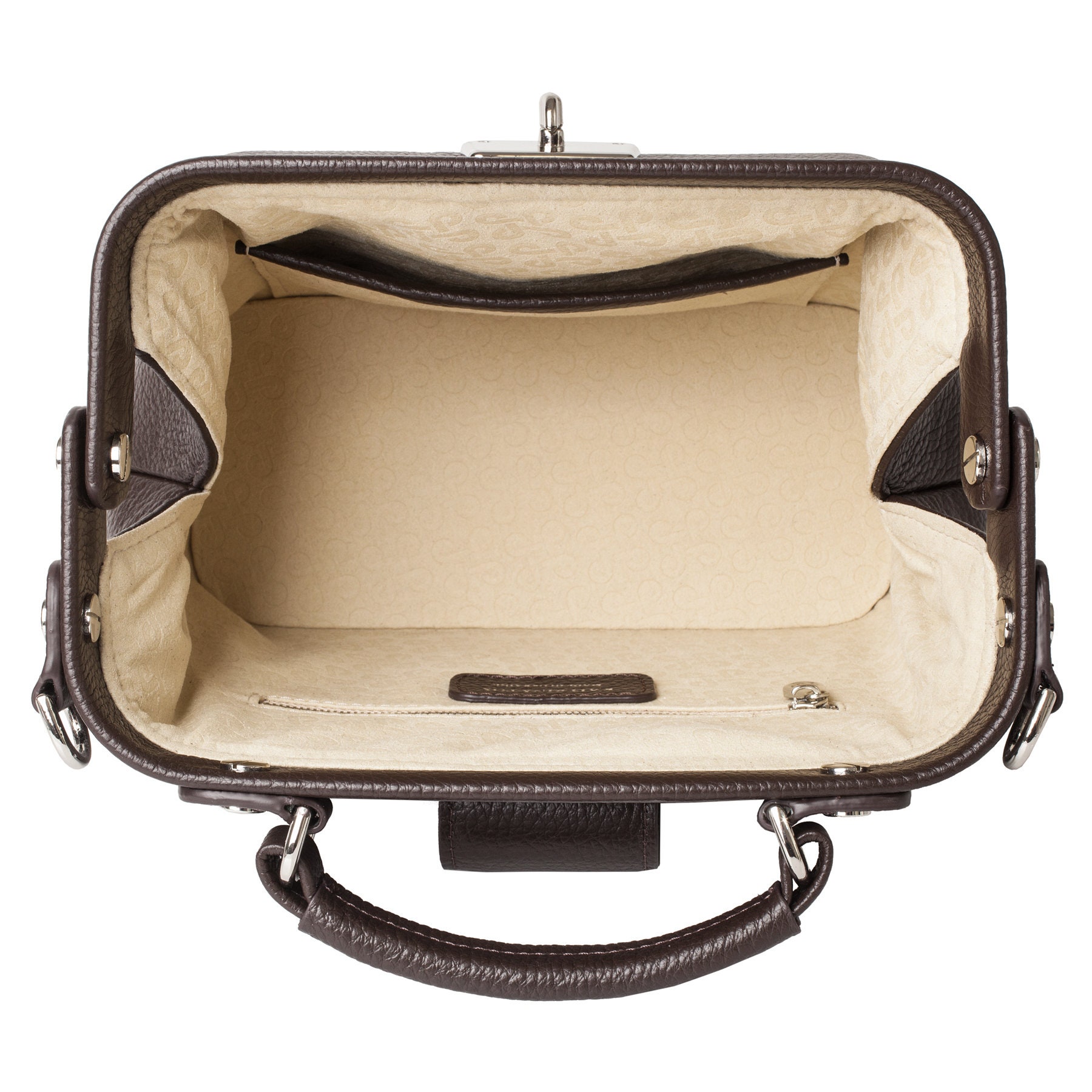 Leather doctor bag for women, Brown Leather Shoulder Bag, Women's Leather doctor bag, Leather bag KF-5399 - Image 6